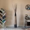 Tall Handcrafted Brown Ceramic Floor Vase - Waterproof Cylinder-Shaped Freestanding Vase, Ideal for Tall Floral Arrangements and as a Standalone Piece